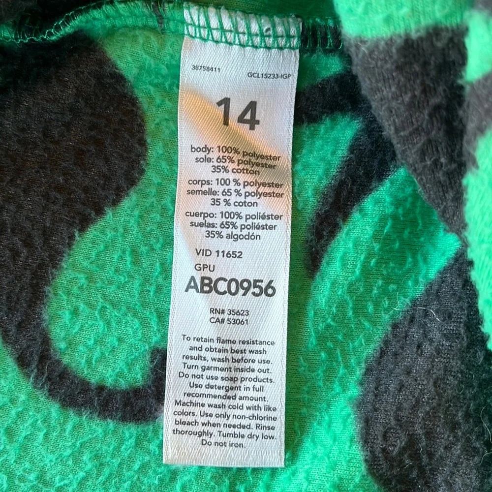 Carter’s | Kid’s Fleece Christmas Blanket Sleepers sz 14